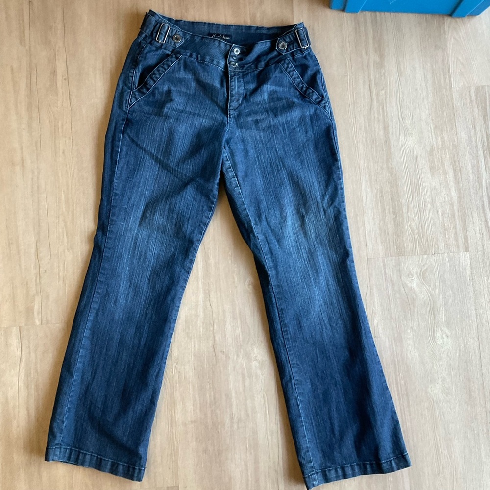 Y2K Earl Jeans denim Trouser Flare jeans Women's stretch adjustable boot sz 10